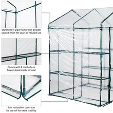 Load image into Gallery viewer, Small Portable Walk-In Greenhouse with 8 Mini Shelves - Adler&#39;s Store