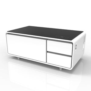Smart Coffee Table with Bluetooth Speakers and Refrigerated Drawer - Adler's Store