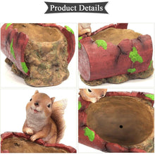 Load image into Gallery viewer, Squirrel on Spilled Flower Pot Decorative Garden Planter with Drainage - Adler&#39;s Store
