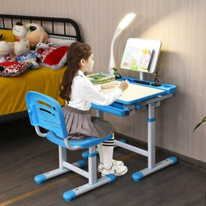 Student’s Learning Creative Center Adjustable Set with Lamp and Book Stand - Adler's Store