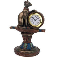 Load image into Gallery viewer, The Bastet&#39;s Egyptian Altar Timepiece Desktop Clock Home Décor - Adler&#39;s Store
