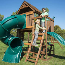 Load image into Gallery viewer, The Kids Watchtower Complete Wooden Playset with Two Slides Two Swings and Glider - Adler&#39;s Store
