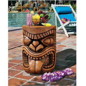 The Polynesian Style Lono Grand Tiki Sculptural Table - Adler's Store