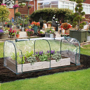 Tunneled Mini Greenhouse with Air Ventilation Doors for All Year Round Gardening - Adler's Store