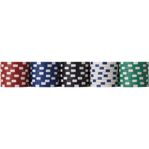 Ultimate Texas Hold 'em Poker Set 500 11.5 Gram Claytec Striped Chip Set - Adler's Store