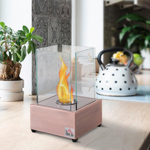 Ventless Portable Fireplace with Glass Flame Guard - Adler's Store