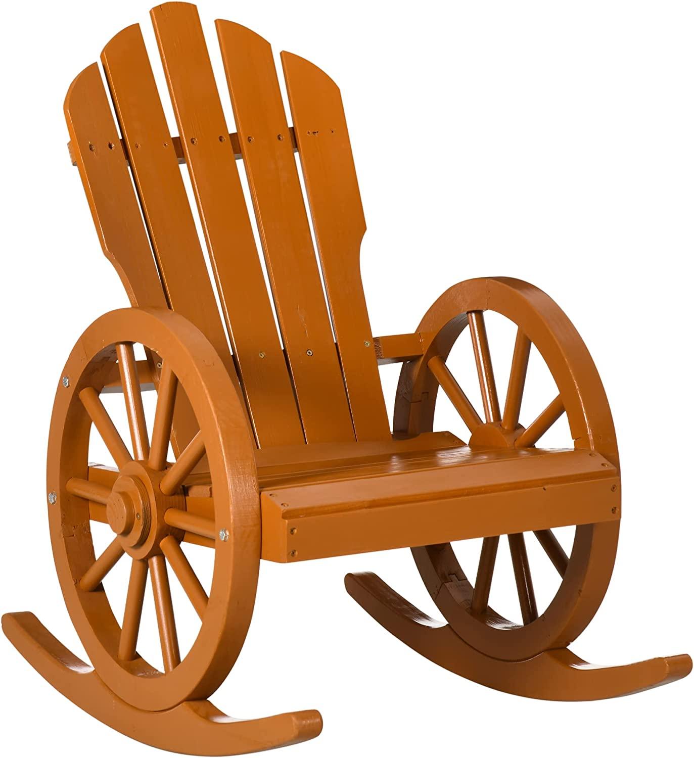 Wagon wheel 2024 rocking chair