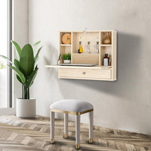 Load image into Gallery viewer, Wall Mounted Folding Laptop Desk Storage with Drawer - Adler&#39;s Store