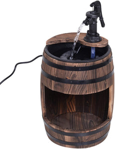 Water Pump Barrel Fountain with Flower Box - Adler's Store
