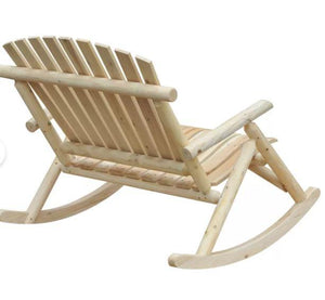 Wide Seat Solid Fir Wood Rocking Chair - Adler's Store