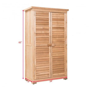 Wooden Garden Storage Shed in Shutter Design - Adler's Store