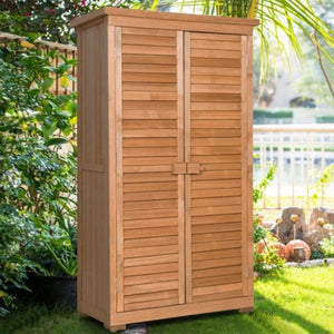 Wooden Garden Storage Shed in Shutter Design - Adler's Store