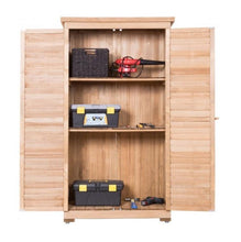 Load image into Gallery viewer, Wooden Garden Storage Shed in Shutter Design - Adler&#39;s Store