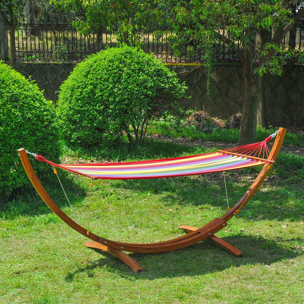 Wooden Hammock with Arc Stand Frame - Adler's Store