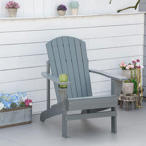 Wooden Outdoor Adirondack Lounge Chair - Adler's Store