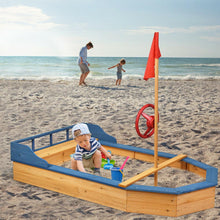 Load image into Gallery viewer, Wooden Pirate Sandboat with Bench Seat - Adler&#39;s Store